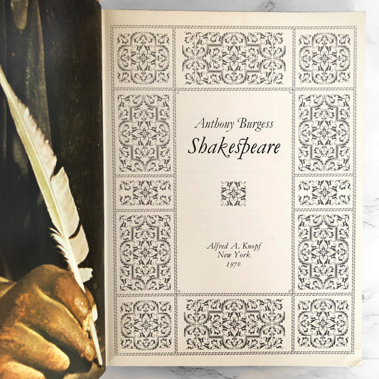 Shakespeare by Anthony Burgess [FIRST EDITION / FIRST PRINTING] 1970