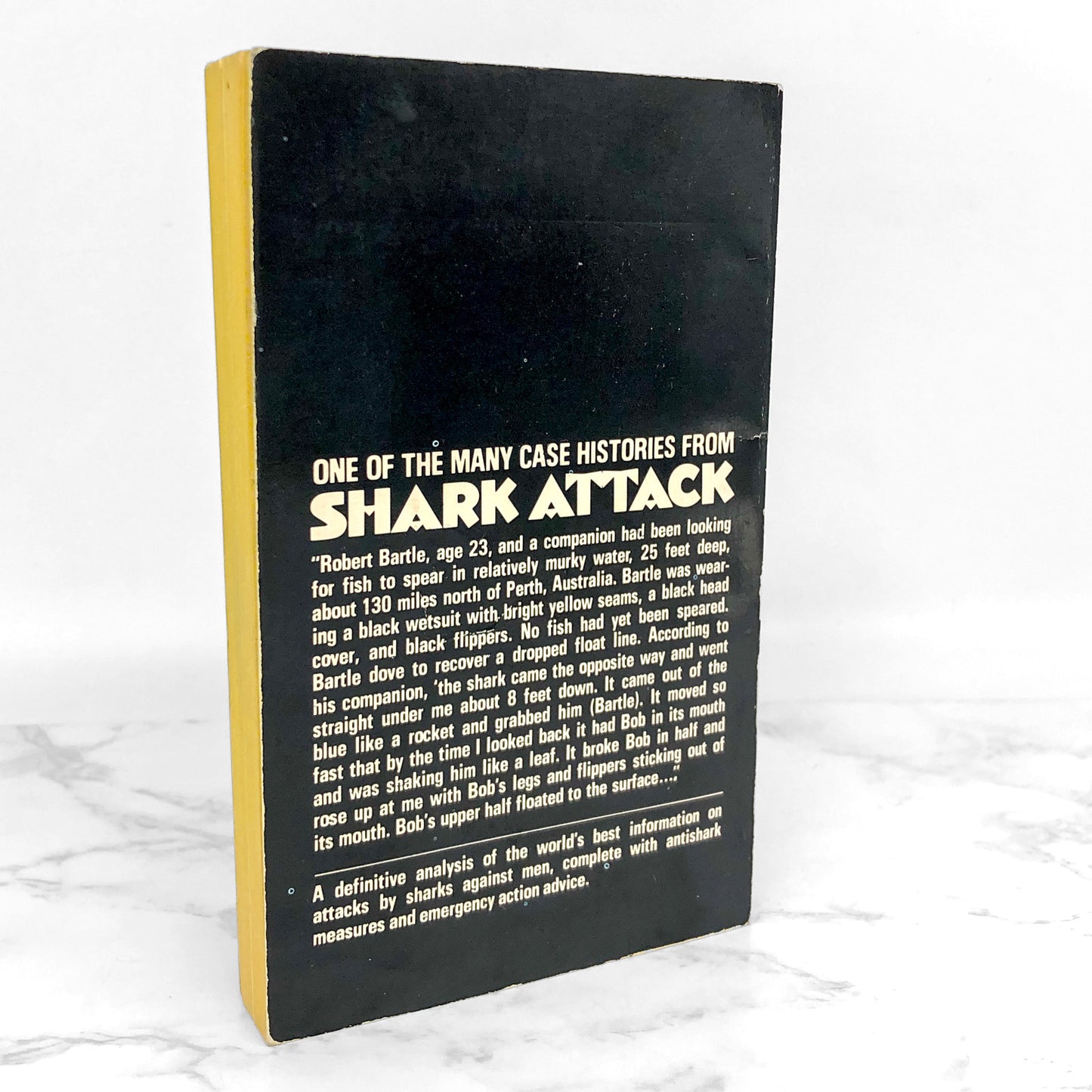 Shark Attack: True Tales of Shark Attacks on Man by H. David Baldridge [FIRST PAPERBACK PRINTING] 1975 • Berkley