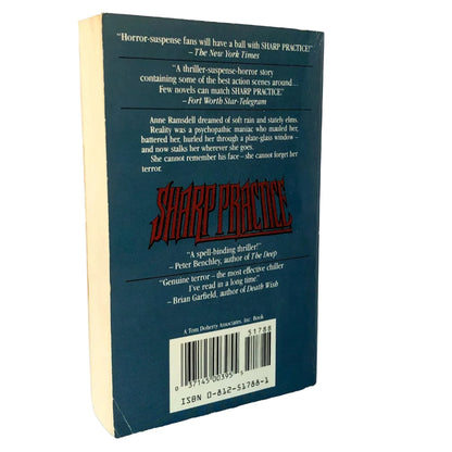 Sharp Practice by John Farris [1988 PAPERBACK] TOR Horror