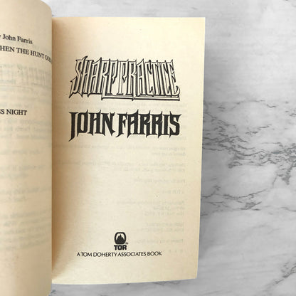 Sharp Practice by John Farris [1988 PAPERBACK] TOR Horror