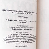 Shattered by Dean Koontz [1985 PAPERBACK]