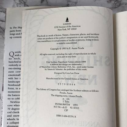 The Shipping News by E. Annie Proulx [FIRST EDITION / 1993] - Bookshop Apocalypse