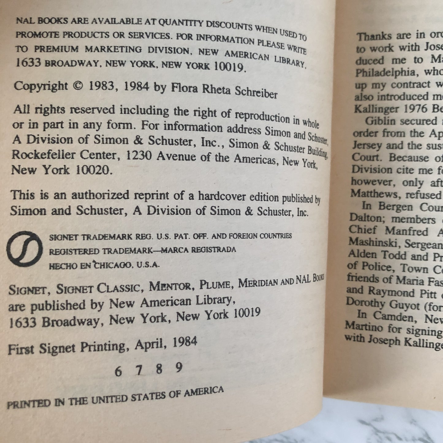 The Shoemaker: Anatomy of a Psychotic by Flora Rheta Schreiber [1984 PAPERBACK] - Bookshop Apocalypse