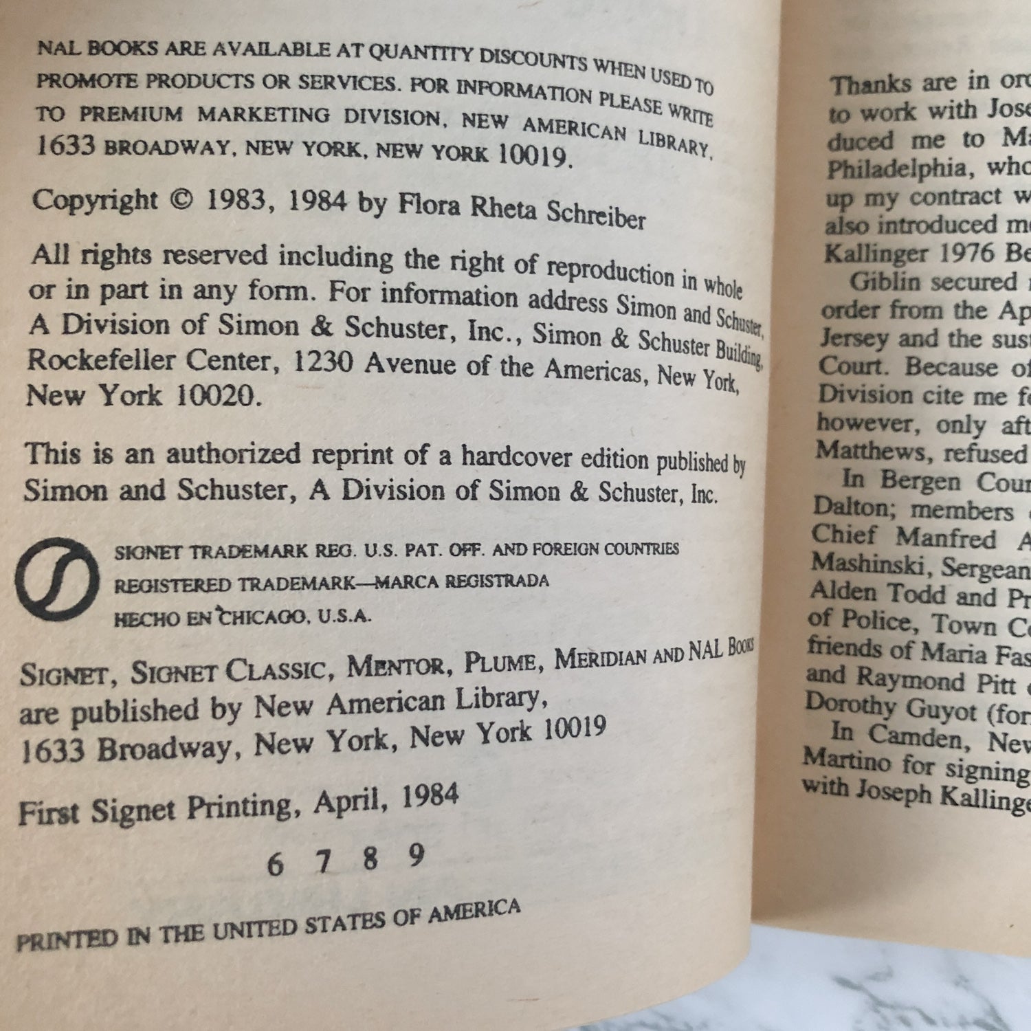 The Shoemaker: Anatomy of a Psychotic by Flora Rheta Schreiber [1984 PAPERBACK] - Bookshop Apocalypse
