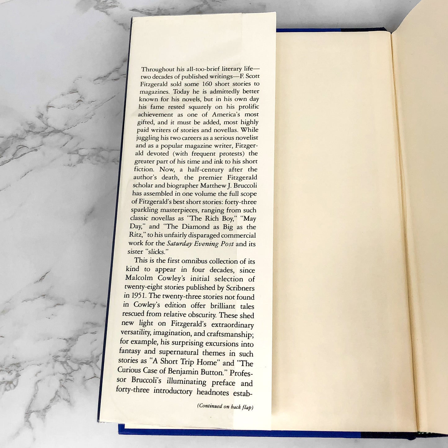 The Short Stories of F. Scott Fitzgerald [FIRST EDITION ANTHOLOGY] 1989