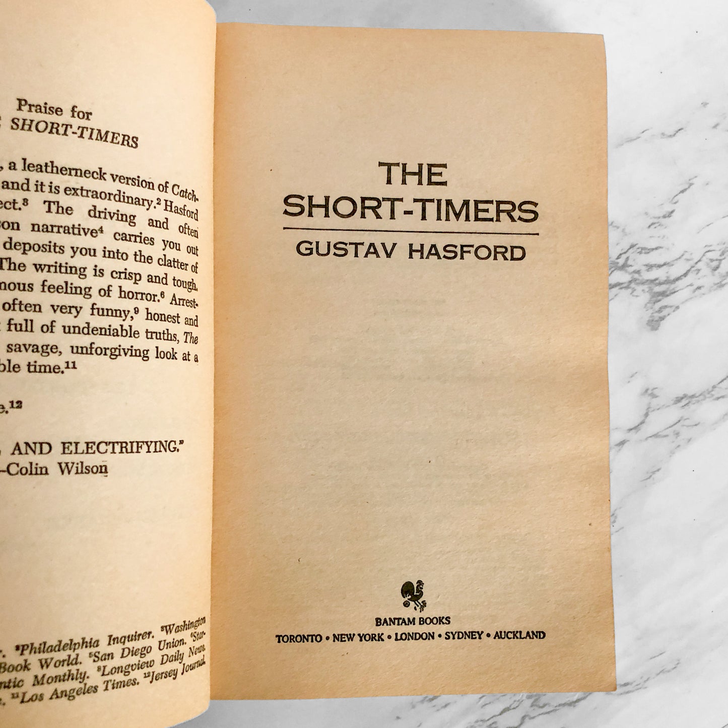 The Short-Timers a.k.a. Full Metal Jacket by Gustav Hasford [1983 PAPERBACK]