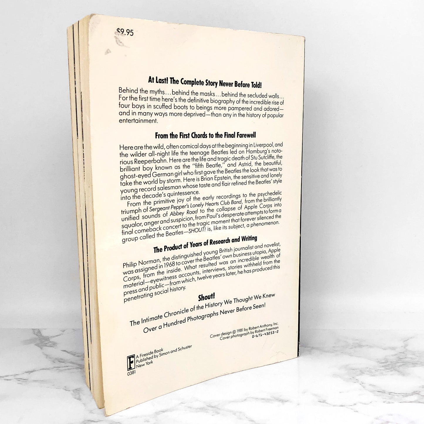 Shout! The Beatles in Their Generation by Philip Norman [FIRST EDITION PAPERBACK] 1981 • Fireside