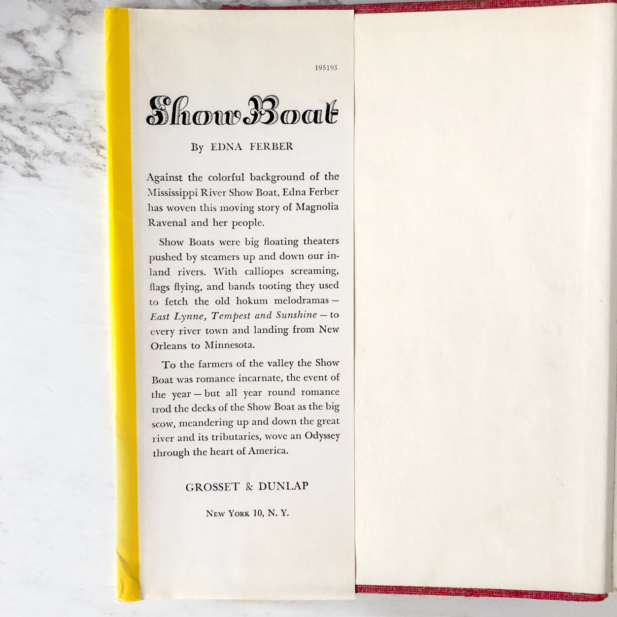 Show Boat by Edna Ferber [1926 HARDCOVER]