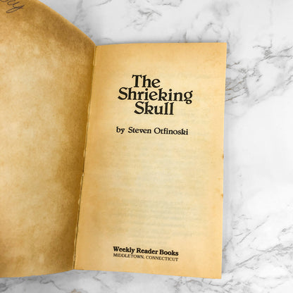The Shrieking Skull by Steven Otfinoski [1988 PAPERBACK]