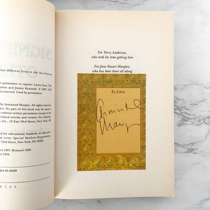 Significant Others by Armistead Maupin SIGNED! [TRADE PAPERBACK] 1994 • HarperPerennial