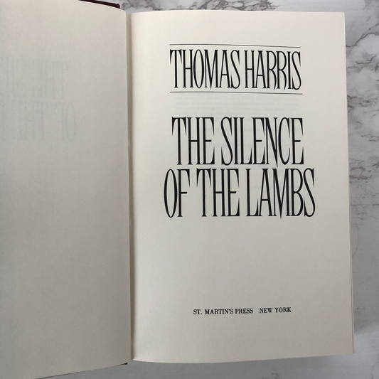 The Silence of the Lambs by Thomas Harris [FIRST EDITION / 1988] - Bookshop Apocalypse