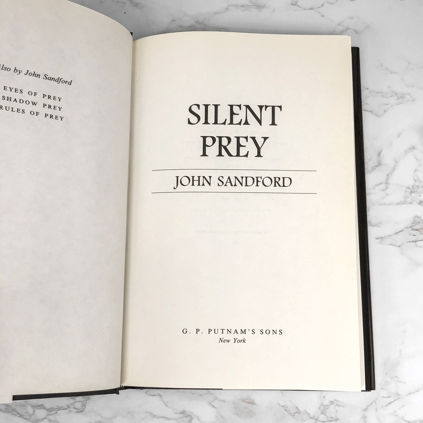 Silent Prey by John Sandford [FIRST EDITION • FIRST PRINTING] 1992