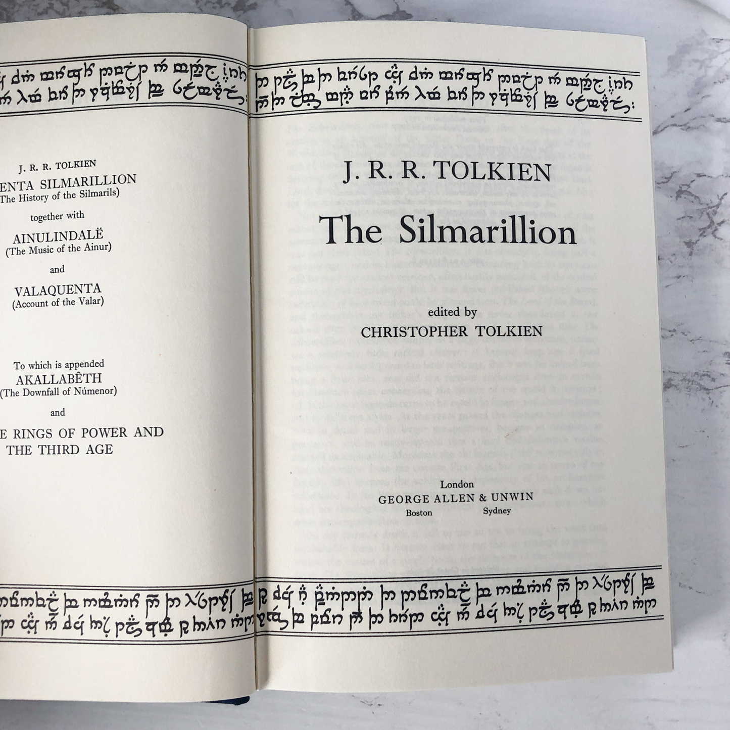 The Silmarillion by J.R.R. Tolkien [UK FIRST EDITION] - Bookshop Apocalypse
