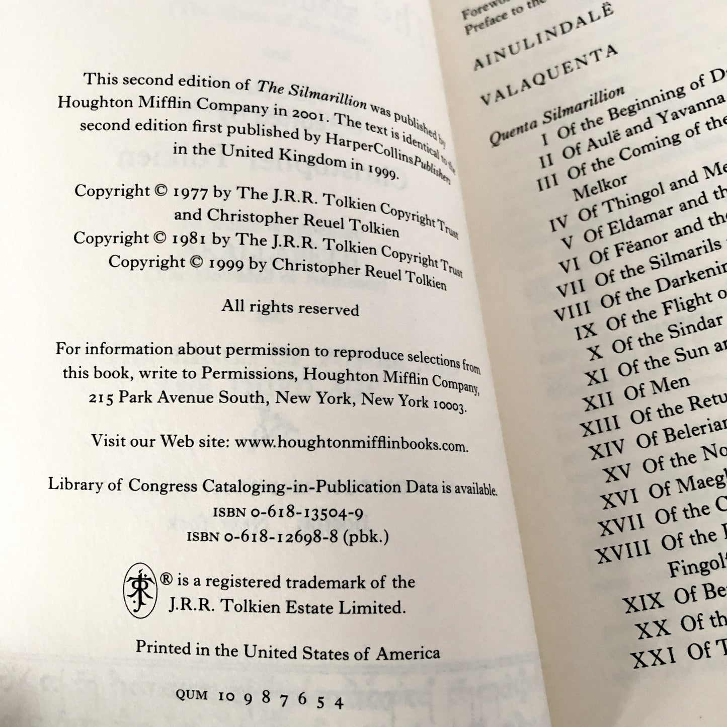 The Silmarillion by J.R.R. Tolkien [2ND EDITION / TRADE PAPERBACK]