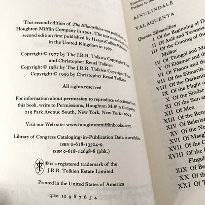 The Silmarillion by J.R.R. Tolkien [2ND EDITION / TRADE PAPERBACK]