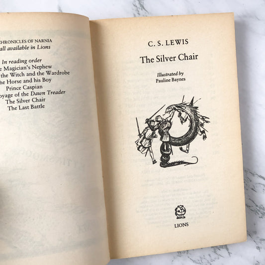 The Silver Chair by C.S. Lewis / Chronicles of Narnia #4 [1989 UK PAPERBACK] - Bookshop Apocalypse