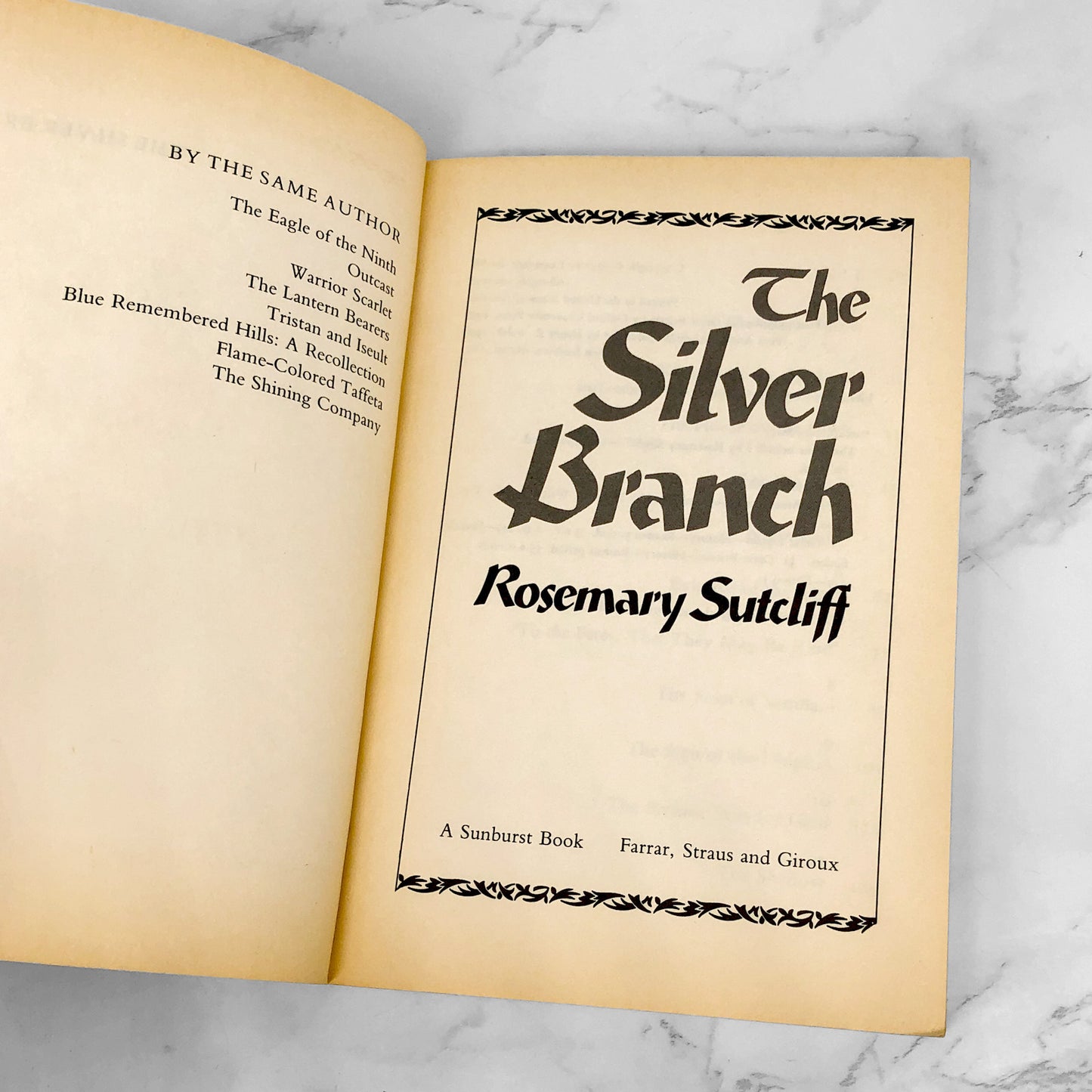 The Silver Branch by Rosemary Sutcliff [TRADE PAPERBACK] 1993