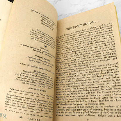 Silverthorn by Raymond E. Feist [FIRST PAPERBACK EDITION] 1986