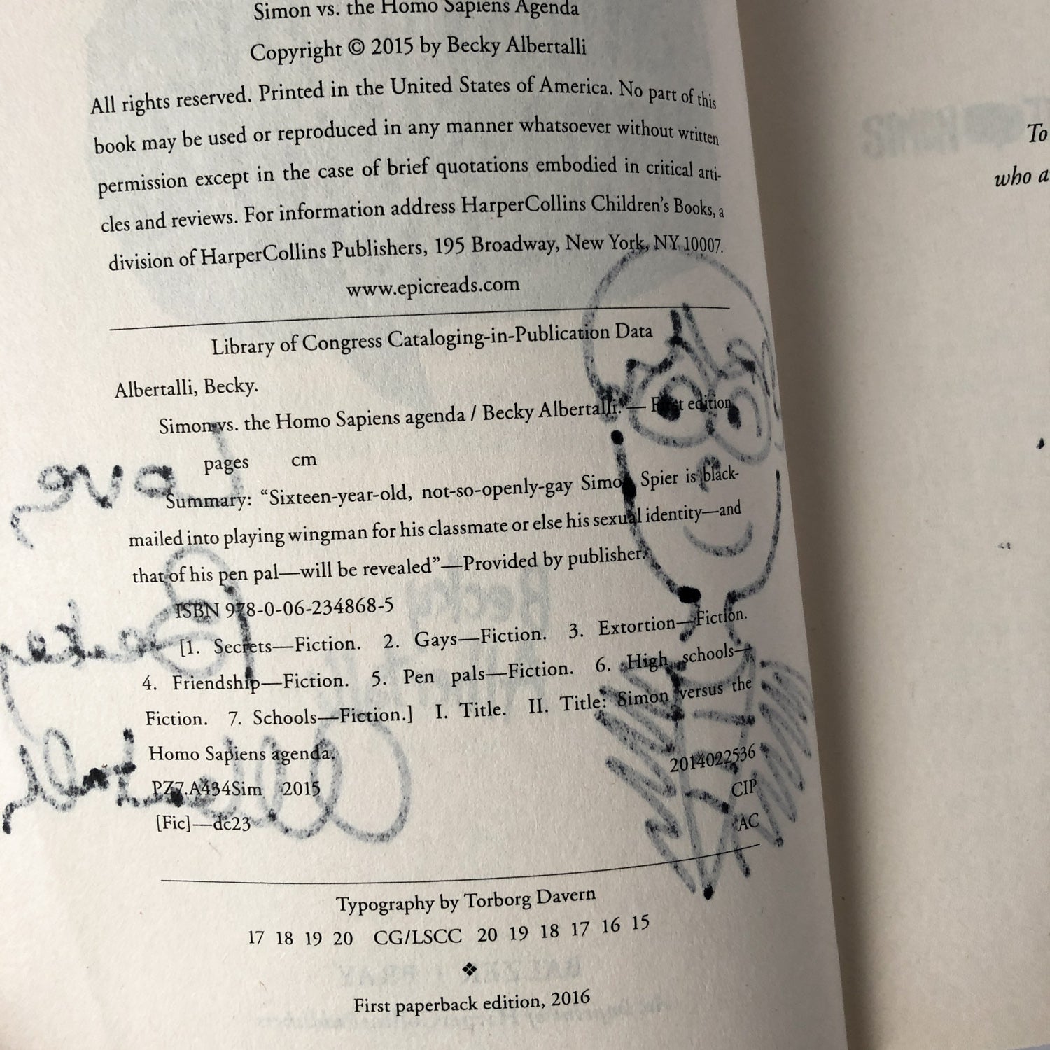 Simon vs. The Homo Sapiens Agenda by Becky Albertalli [SIGNED TRADE PAPERBACK] - Bookshop Apocalypse