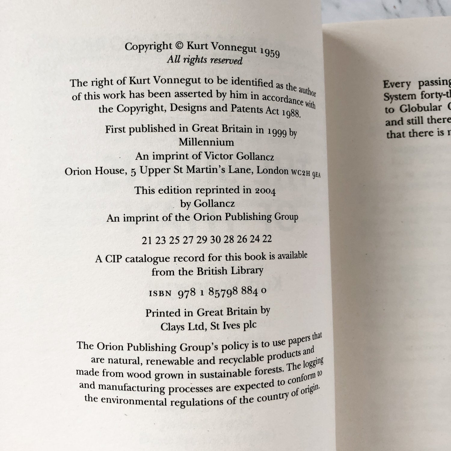 The Sirens of Titan by Kurt Vonnegut [2004 UK IMPORT PAPERBACK] - Bookshop Apocalypse