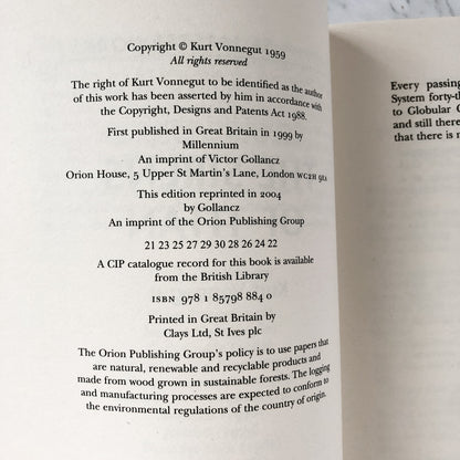 The Sirens of Titan by Kurt Vonnegut [2004 UK IMPORT PAPERBACK] - Bookshop Apocalypse