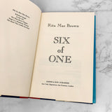 Six of One by Rita Mae Brown [FIRST EDITION] 1978 • Harper & Row
