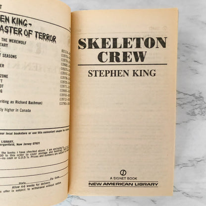 Skeleton Crew by Stephen King [FIRST PAPERBACK PRINTING] 1986