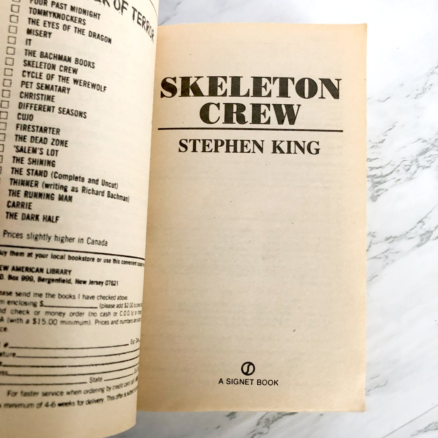 Skeleton Crew by Stephen King [1986 PAPERBACK]