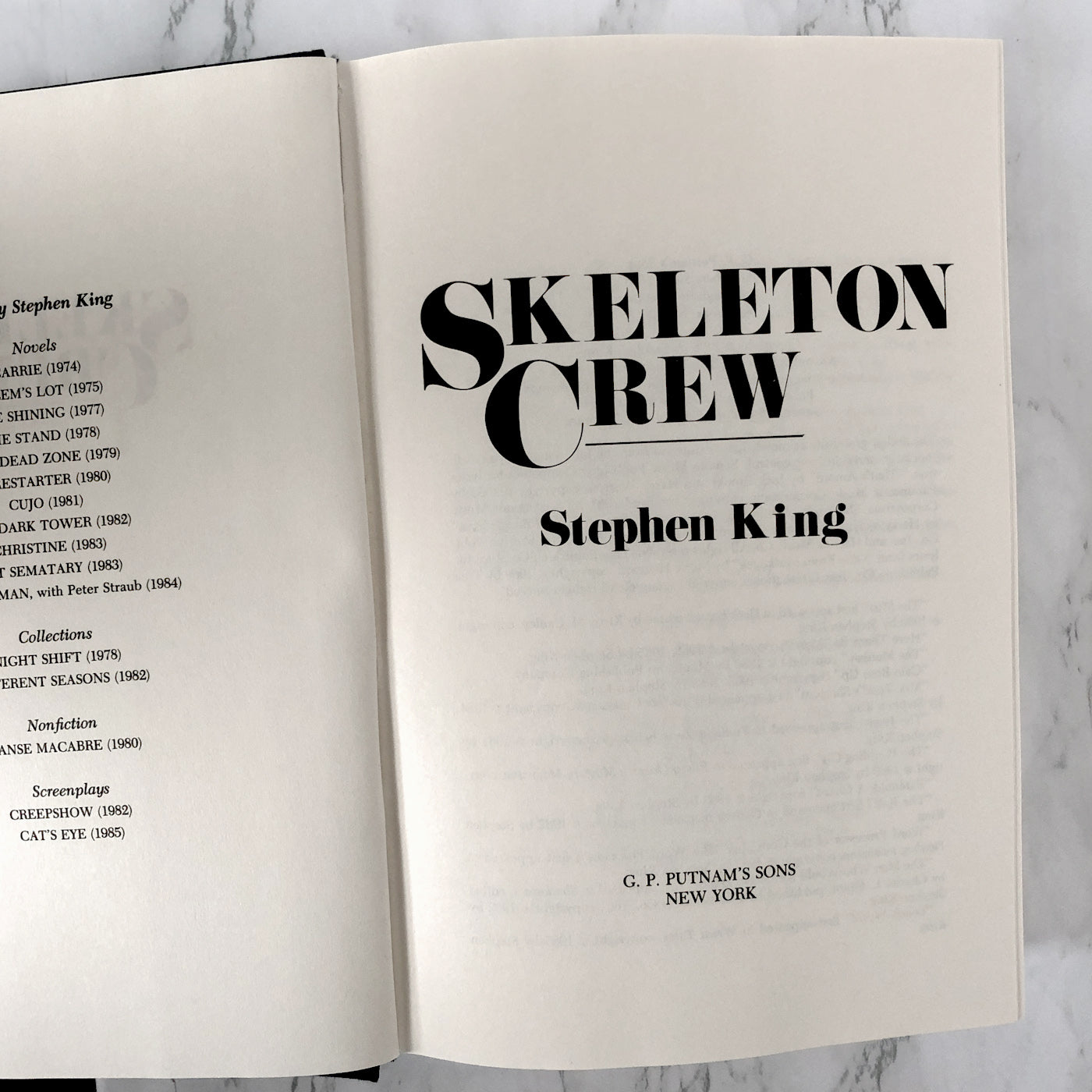 Skeleton Crew by Stephen King [FIRST BOOK CLUB EDITION / 1985]