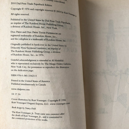 Slapstick by Kurt Vonnegut [2010 TRADE PAPERBACK] - Bookshop Apocalypse