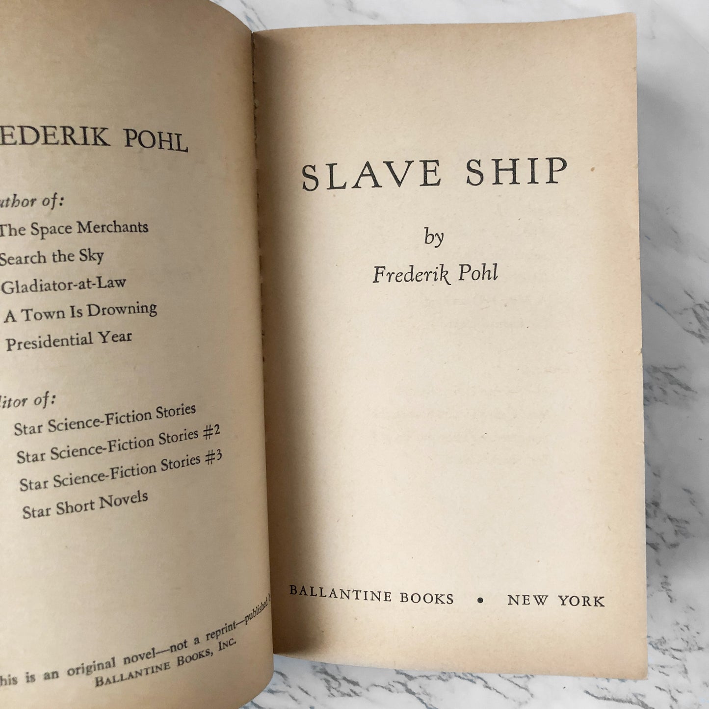 Slave Ship by Fredrick Pohl [1957 PAPERBACK] - Bookshop Apocalypse