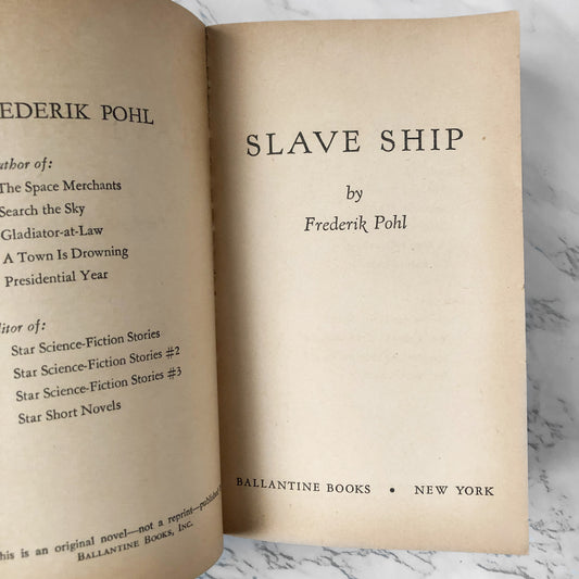 Slave Ship by Fredrick Pohl [1957 PAPERBACK] - Bookshop Apocalypse