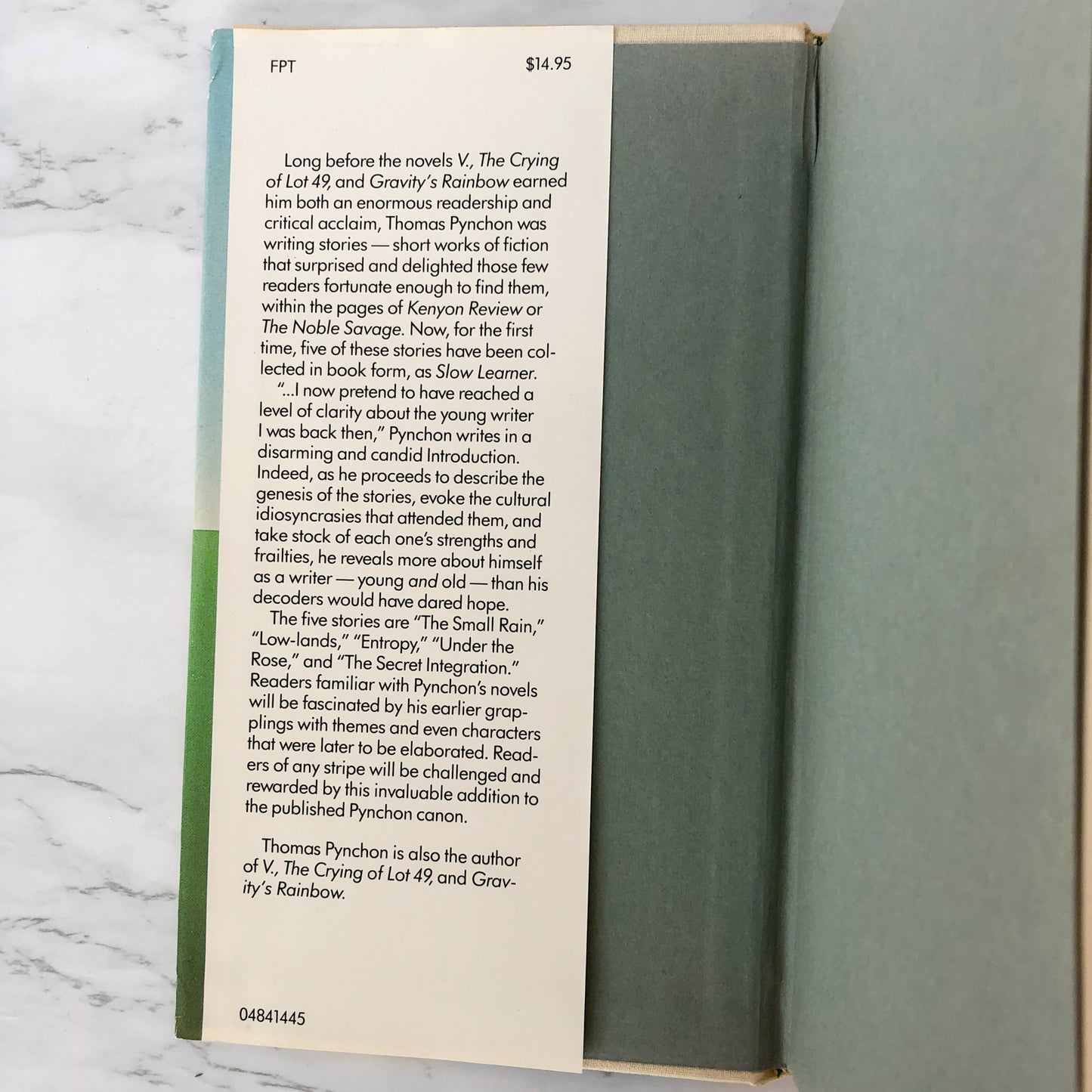 Slow Learner: Early Stories by Thomas Pynchon [FIRST EDITION] 1984 • Little Brown & Co