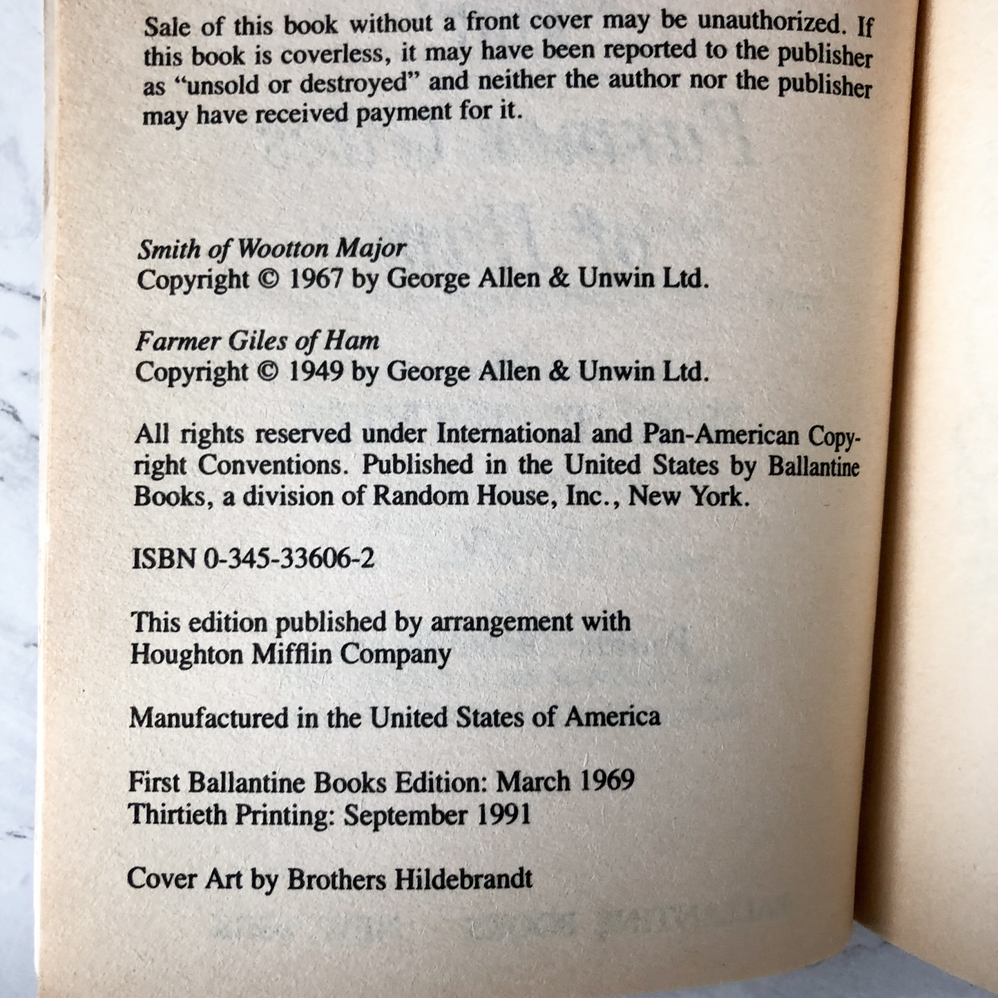 Smith of Wootton Major & Farmer Giles of Ham by J.R.R. Tolkien - Bookshop Apocalypse