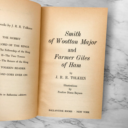 Smith of Wootton Major & Farmer Giles of Ham by J.R.R. Tolkien [FIRST PAPERBACK EDITION]