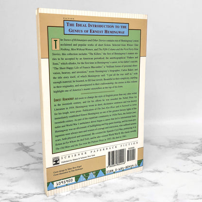 The Snows of Kilimanjaro & Other Stories by Ernest Hemingway [TRADE PAPERBACK] 1995