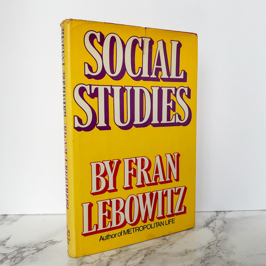 Social Studies by Fran Lebowitz [FIRST EDITION] - Bookshop Apocalypse