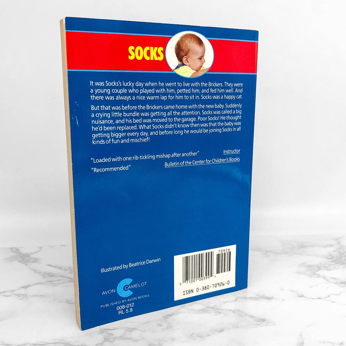 Socks by Beverly Cleary [TRADE PAPERBACK] 1990 • Camelot