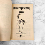 Socks by Beverly Cleary [TRADE PAPERBACK] 1990 • Camelot