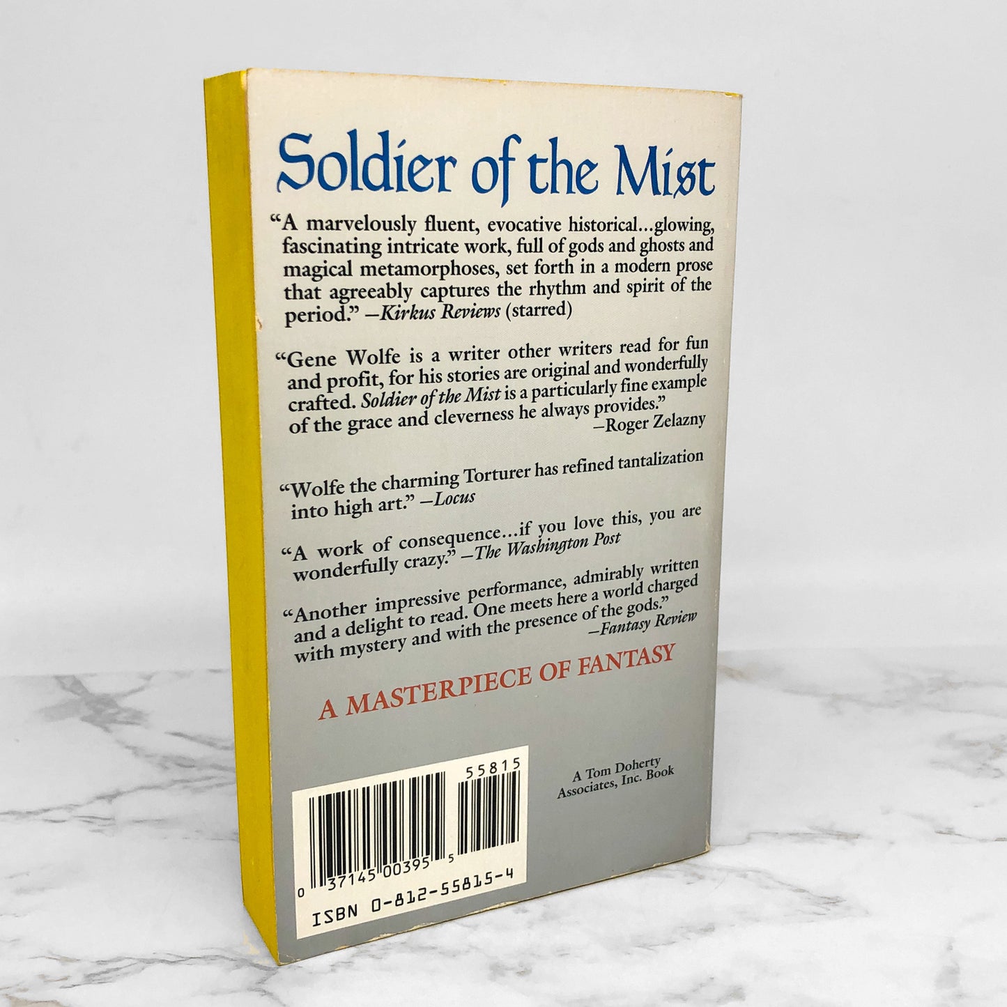 Soldier of the Mist by Gene Wolfe [FIRST PAPERBACK PRINTING] 1987
