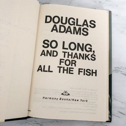 So Long and Thanks For All the Fish by Douglas Adams [FIRST BOOK CLUB EDITION]