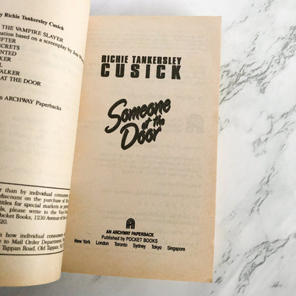 Someone at the Door by Richie Tankersley Cusick [1994 PAPERBACK]