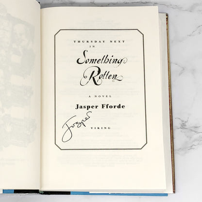 Something Rotten by Jasper Fforde SIGNED! [FIRST EDITION]