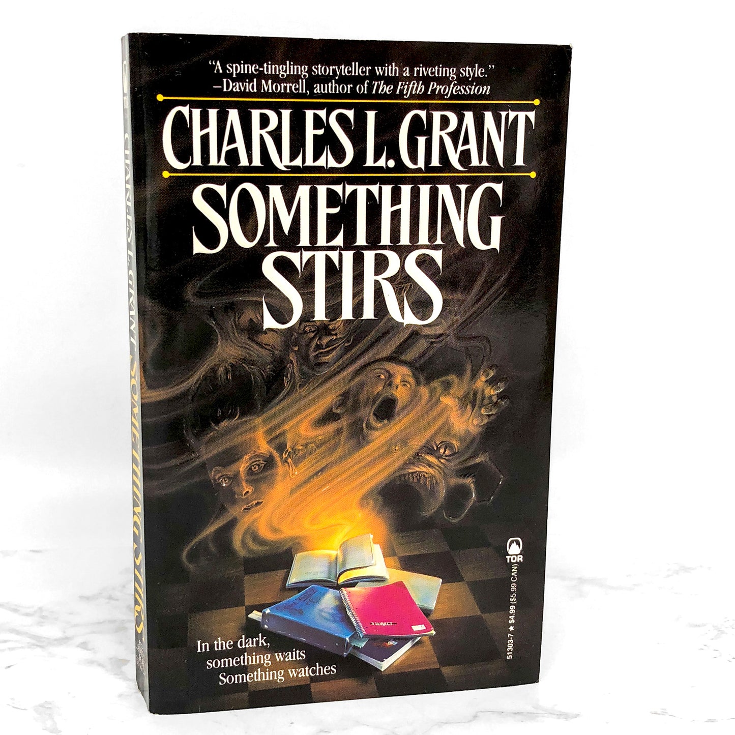 Something Stirs by Charles L. Grant [FIRST PAPERBACK PRINTING] 1993 • TOR Horror