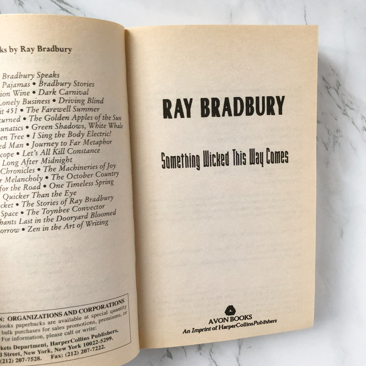 Something Wicked This Way Comes by Ray Bradbury [1998 PAPERBACK] - Bookshop Apocalypse