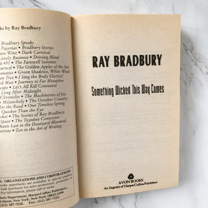 Something Wicked This Way Comes by Ray Bradbury [1998 PAPERBACK] - Bookshop Apocalypse
