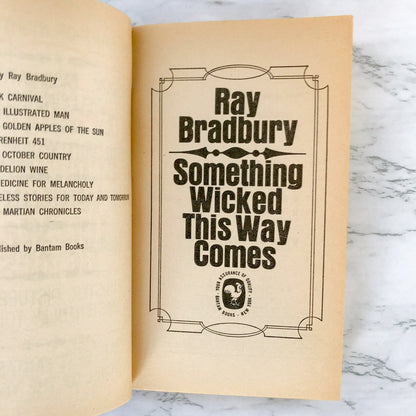 Something Wicked This Way Comes by Ray Bradbury [1963 FIRST PAPERBACK PRINTING]
