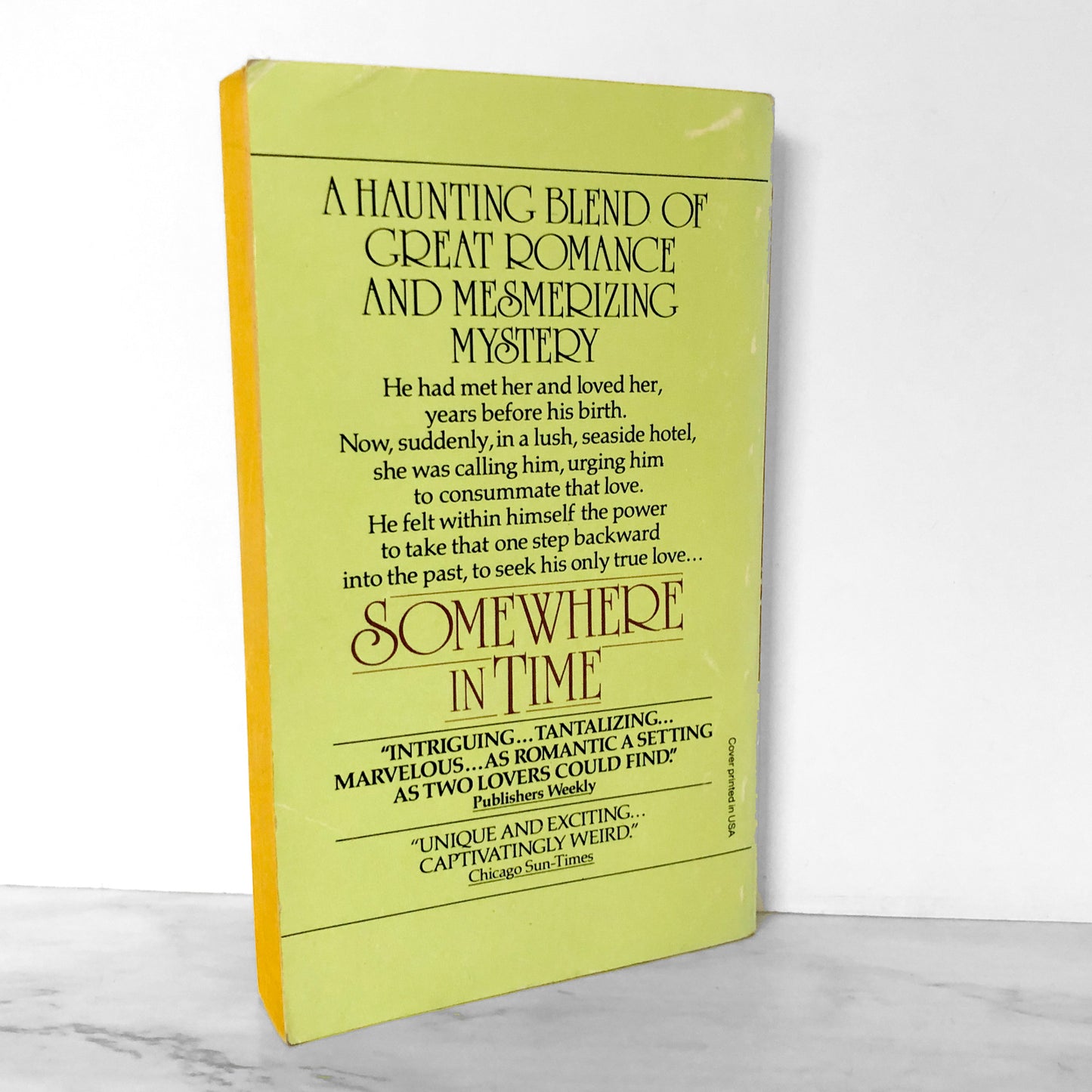 Somewhere in Time by Richard Matheson [MOVIE TIE-IN PAPERBACK / 1980]