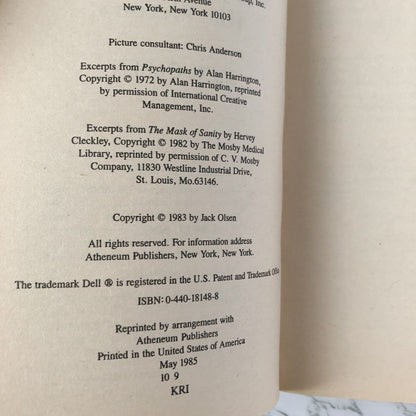 "Son" A Psychopath & His Victims by Jack Olsen [1985 PAPERBACK] - Bookshop Apocalypse