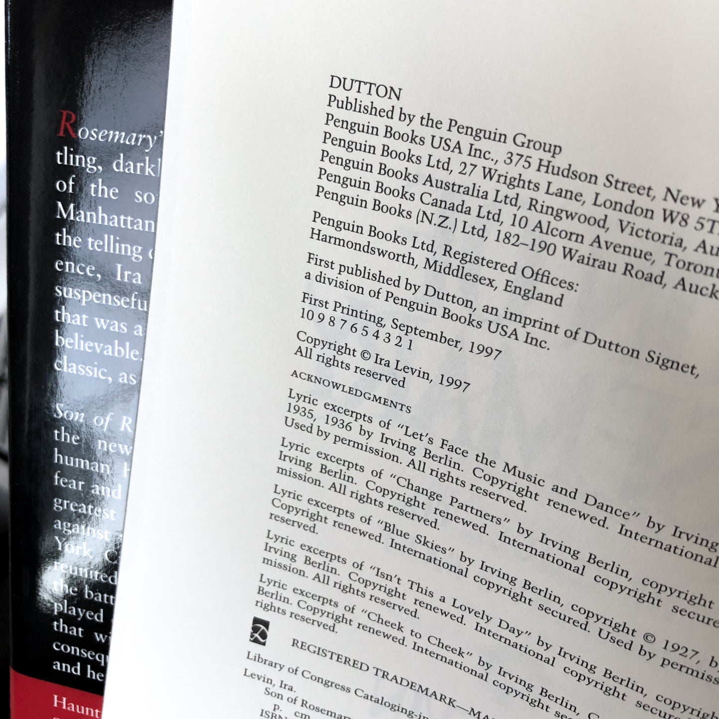 Son of Rosemary by Ira Levin [FIRST EDITION / FIRST PRINTING] - Bookshop Apocalypse